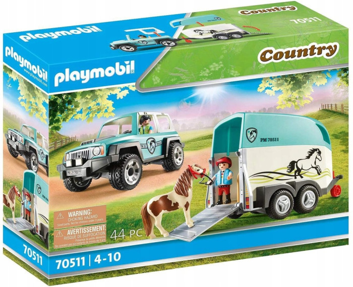 Игровые наборы Playmobil Игровой набор Трейлер для пони конструктор playmobil 70521 коллекция пони немецкий райдинг пони
