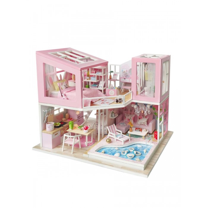 Кукольные домики и мебель Hobby Day Румбокс Розовый фламинго