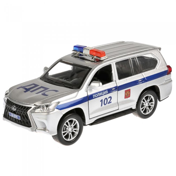 Машины Технопарк Машина Lexus LX-570 полиция 12 см машина технопарк полиция зил 130 20 см