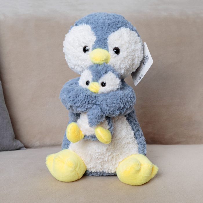 Мягкие игрушки KiDWoW Пингвин с пинвиненком малышом 351749466 цена и фото