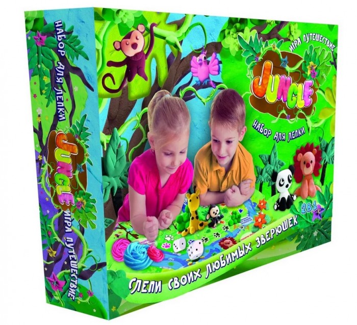 

Strateg Набор массы для лепки Jungle, Набор массы для лепки Jungle