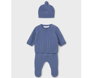  Mayoral Newborn Комплект для мальчика (джемпер, ползунки, шапка) 2507 - Синий