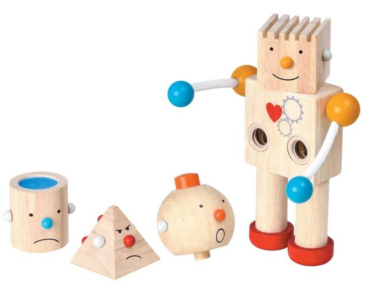 Деревянные игрушки Plan Toys конструктор Робот конструктор mould king полицеский робот 566 дет 13114