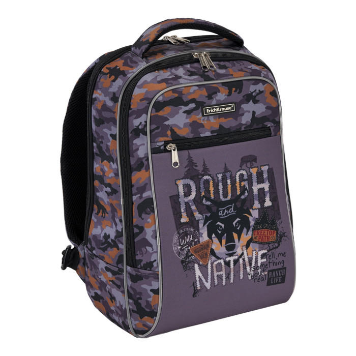 

ErichKrause Ученический рюкзак ErgoLine Urban Rough Native 18 л, Ученический рюкзак ErgoLine Urban Rough Native 18 л