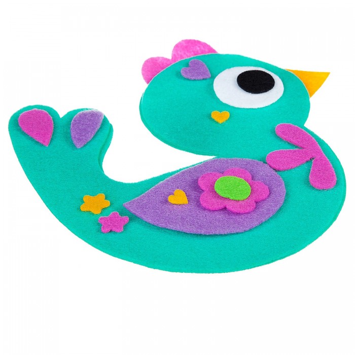 Bondibon Набор для Творчества Игрушка из фетра Птичка интерактивная игрушка fluffy birds птичка frutty