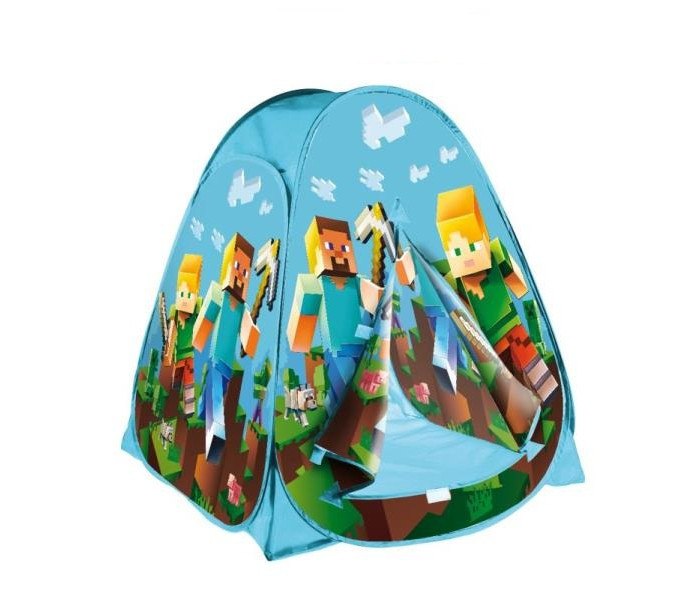 палатки домики играем вместе детская игровая палатка буба Игровые домики и палатки Играем вместе Палатка детская игровая майнкрафт 90х81х81 см