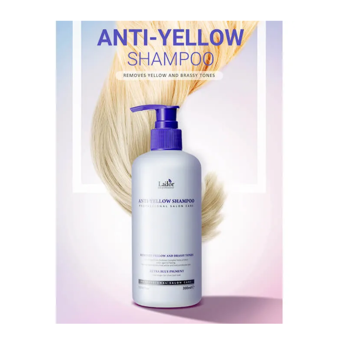 Lador Шампунь для светлых волос Anti-Yellow Shampoo 300 мл lador укрепляющий шампунь с хной pure henna shampoo 200 мл