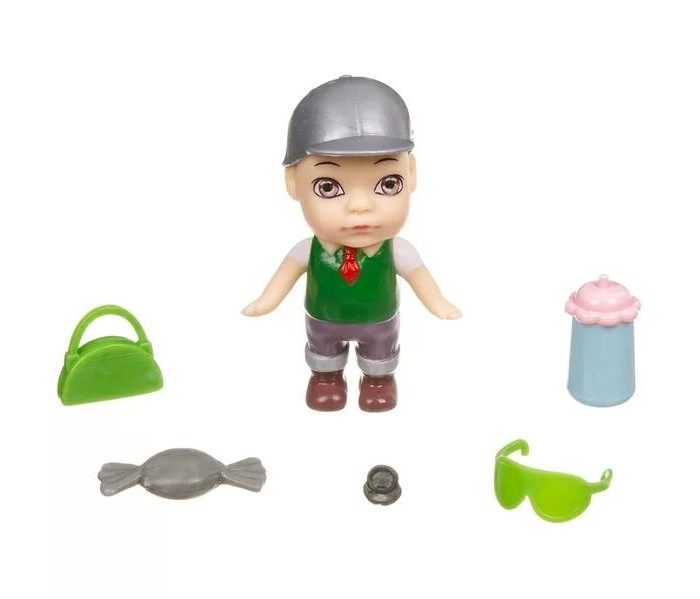 Bondibon Игровой набор OLY Кукла в баночке мальчик в шляпе с аксессуарами ВВ3826