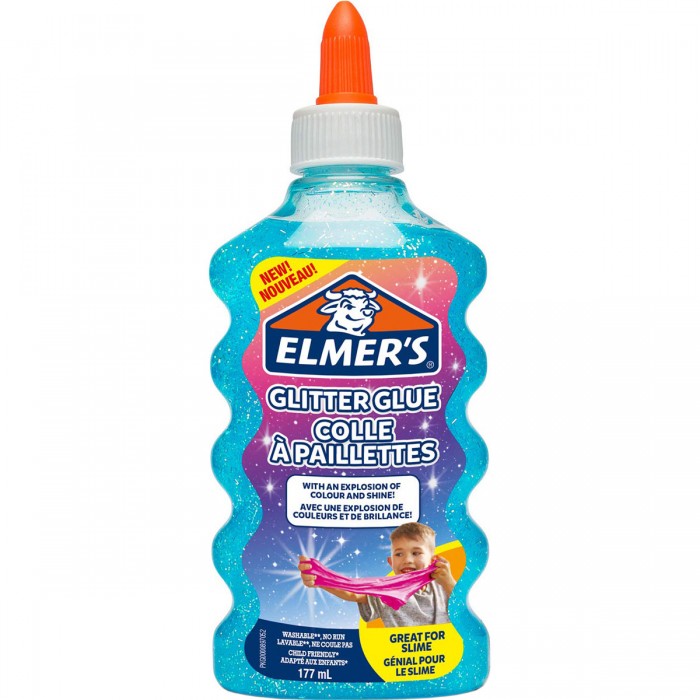 

Elmers Клей для слаймов с блестками 177 мл, Клей для слаймов с блестками 177 мл
