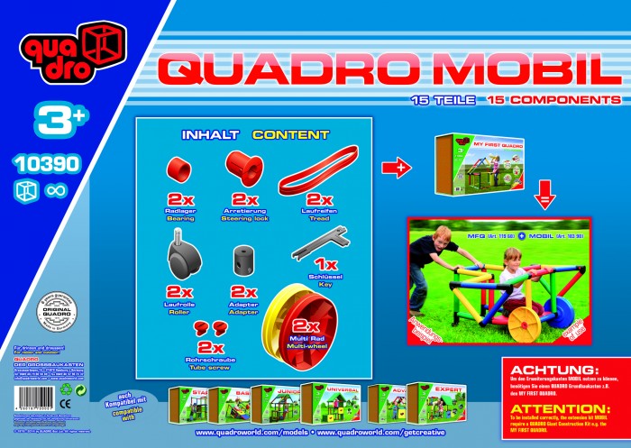Quadro Конструктор крупногабаритный Mobile 15 элементов 10390