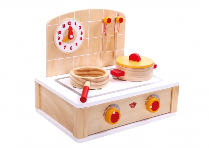 

Деревянная игрушка Tooky Toy Игровой набор Плита, Игровой набор Плита