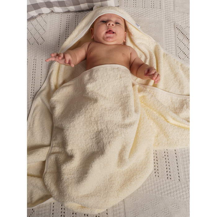 Полотенца Папитто Полотенце для купания с уголком 100х100 полотенца uviton полотенце для купания baby 100х100
