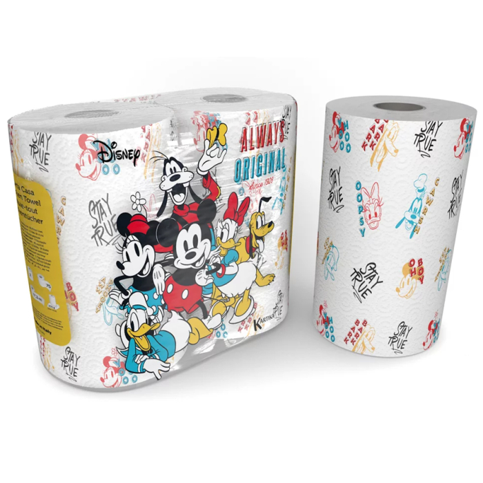 

World Cart Полотенца бумажные с рисунком Stay True серия Disney 3 слоя 75 листов 2 рулона, Полотенца бумажные с рисунком Stay True серия Disney 3 слоя 75 листов 2 рулона