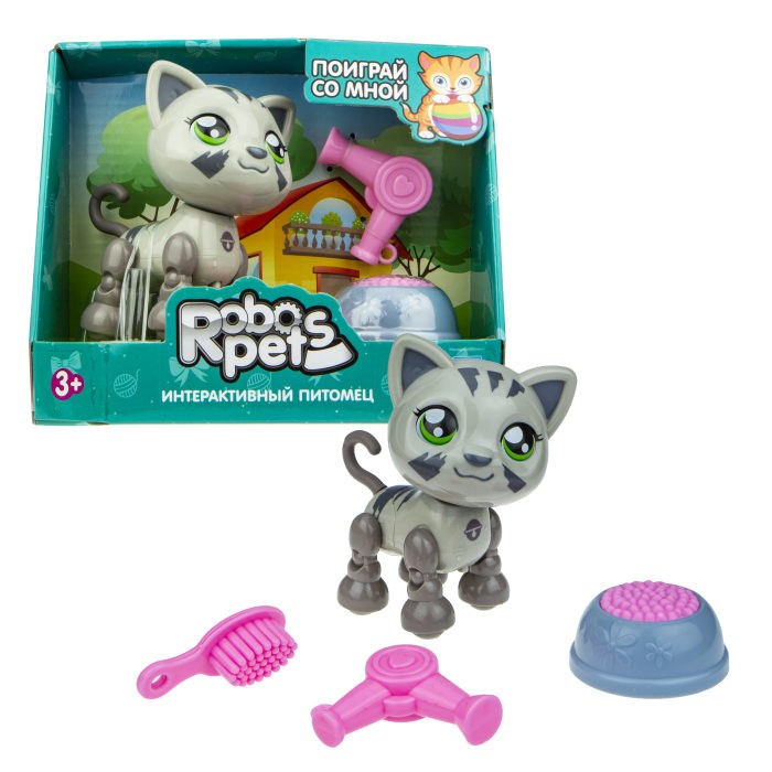 

Интерактивная игрушка 1 Toy Robo Pets Милашка котенок Т16979, Robo Pets Милашка котенок Т16979