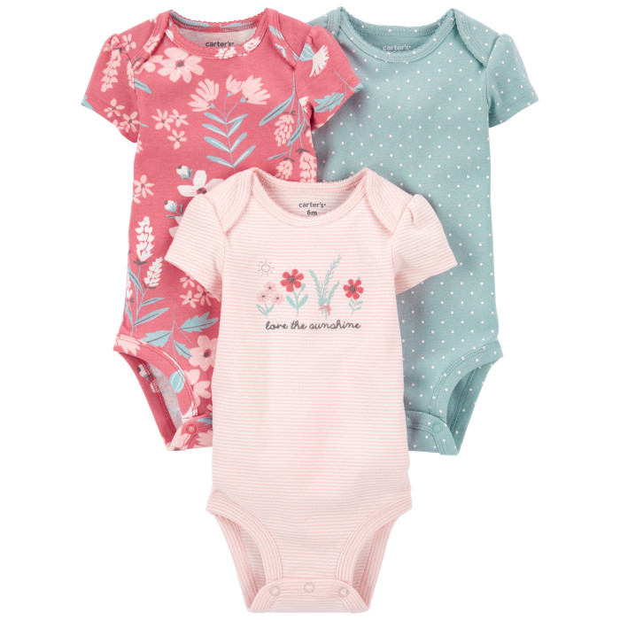 

Carter's Боди для девочки 3 шт. 1L779810, Боди для девочки 3 шт. 1L779810