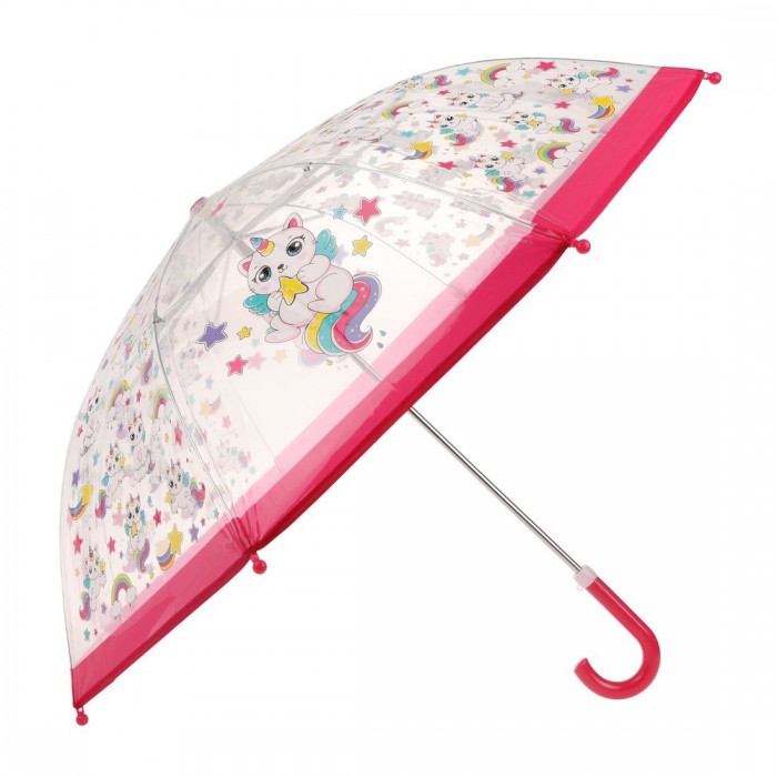 Зонты Mary Poppins детский Кэттикорн прозрачный 48 см