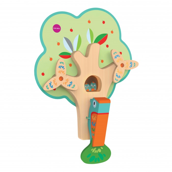 фото Деревянная игрушка oribel vertiplay занятой дятел