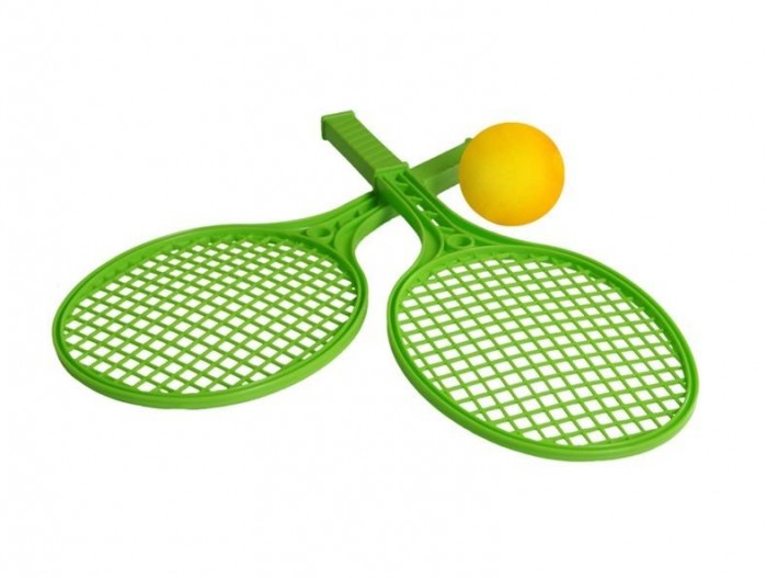 Технок  Ракетки теннисные с мячиком Большие