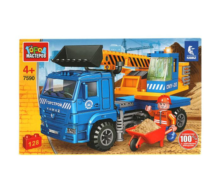 

Конструктор Город мастеров Камаз эскаватор (128 деталей), Камаз эскаватор (128 деталей)