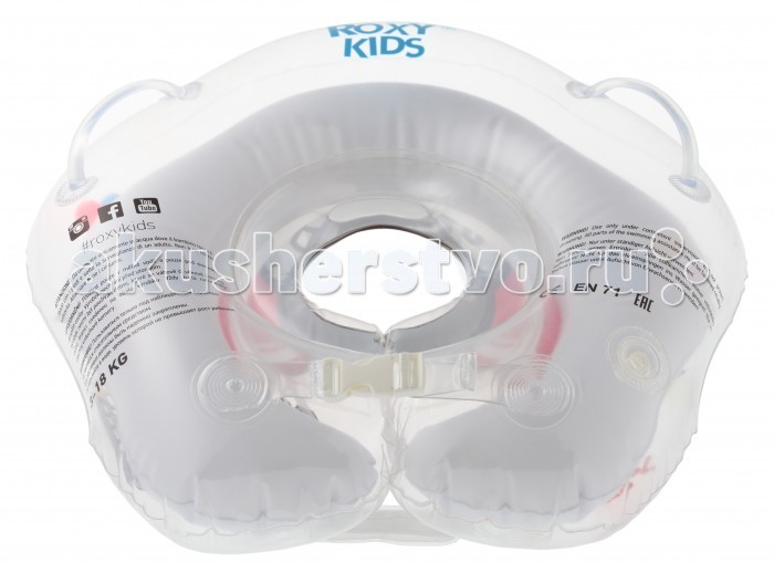 Круг для купания ROXY-KIDS Flipper на шею для купания и плавания малышей Футболист 3D-дизайн