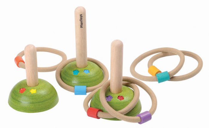 Активные игры Plan Toys Кольцо для кидания 5652 игрушка кольцеброс детский деревянный mega toys животные развивающие игры уличные для детей на двоих