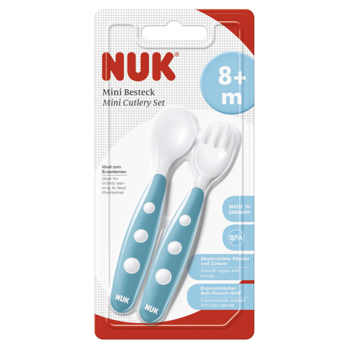 

Nuk Cтоловый прибор Мини c 8 мес. 2 шт., Cтоловый прибор Мини c 8 мес. 2 шт.