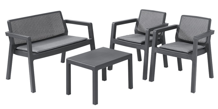 

Keter Комплект мебели Emily Patio Set with cushions, Комплект мебели Emily Patio Set with cushions