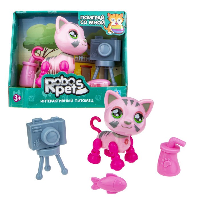 

Интерактивная игрушка 1 Toy Robo Pets Милашка котенок Т16981, Robo Pets Милашка котенок Т16981