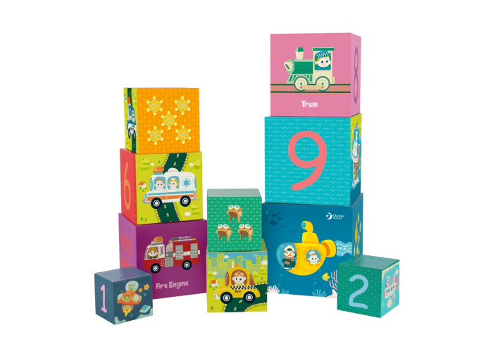 Развивающие игрушки Classic World Кубики Транспорт и цифры развивающие игрушки в подарок азбука и цифры цифрабук