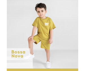  Bossa Nova Костюм для мальчика (футболка и шорты) 029Л23 - Горчичный