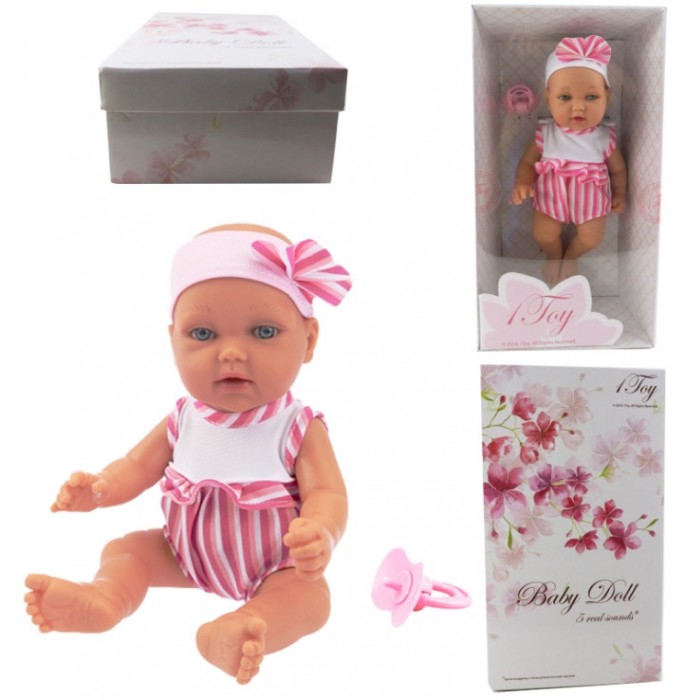 

1 Toy Пупсик функциональный Baby Doll Т14112 28 см, Пупсик функциональный Baby Doll Т14112 28 см