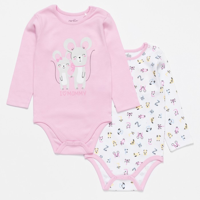 

Artie Боди для девочек Basic Babywear Мышки 2ABd-609d 2 шт., Боди для девочек Basic Babywear Мышки 2ABd-609d 2 шт.