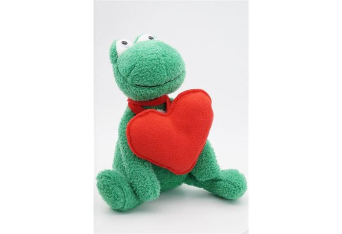 Мягкая игрушка Unaky Soft Toy Лягушка Синдерелла с красным сердцем 24 см