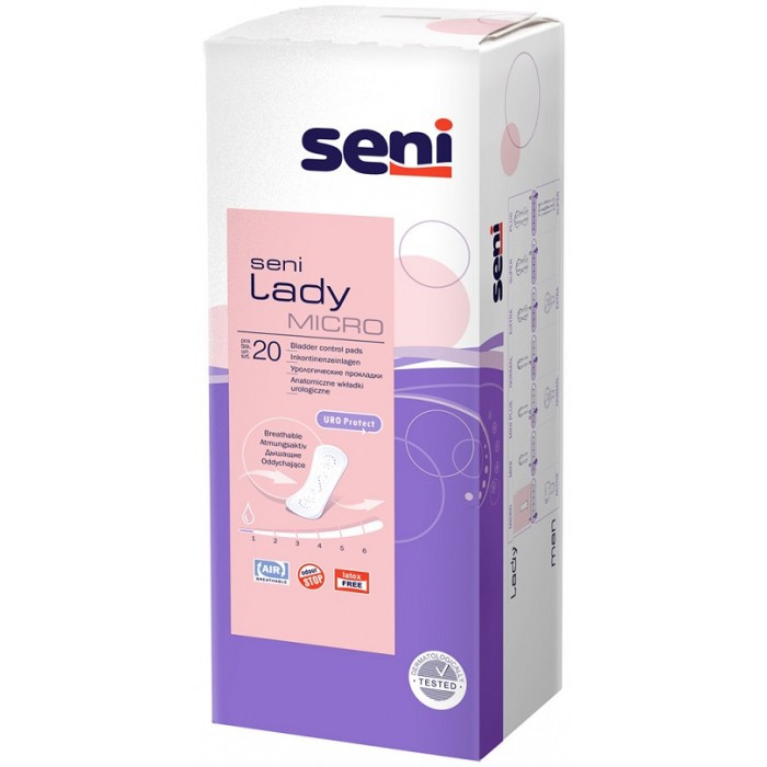 Гигиенические прокладки, Seni Урологические прокладки Lady Micro 20 шт.5 упаковок  - купить