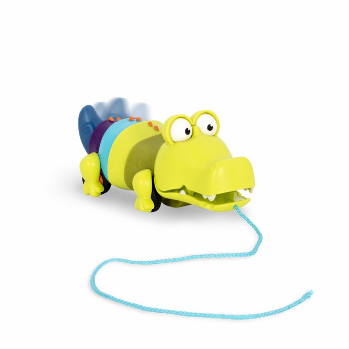 Каталки-игрушки B.Toys Игрушка-каталка на веревочке Крокодил каталка на веревочке janod курочка и цыплята