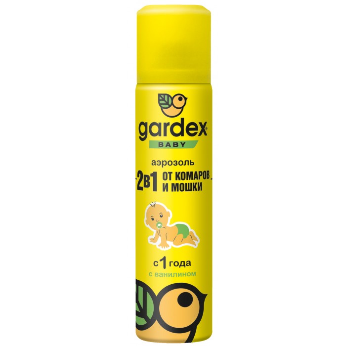  Gardex Baby Аэрозоль от комаров и мошки для детей с 1 года 80 мл