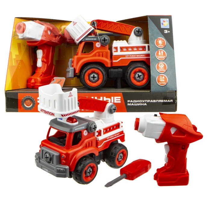 

1 Toy Машинка Экстренные службы пожарный подъемник на радиоуправлении, Машинка Экстренные службы пожарный подъемник на радиоуправлении