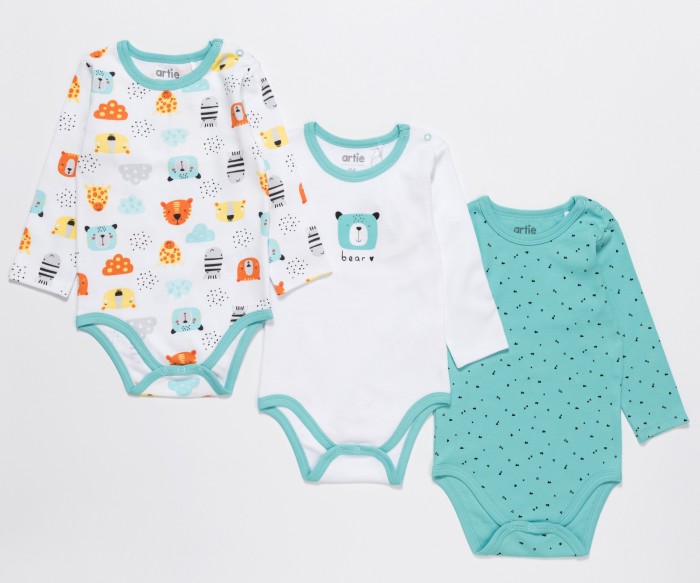 

Artie Боди для мальчиков Basic Babywear 3ABd-604m 3 шт., Боди для мальчиков Basic Babywear 3ABd-604m 3 шт.