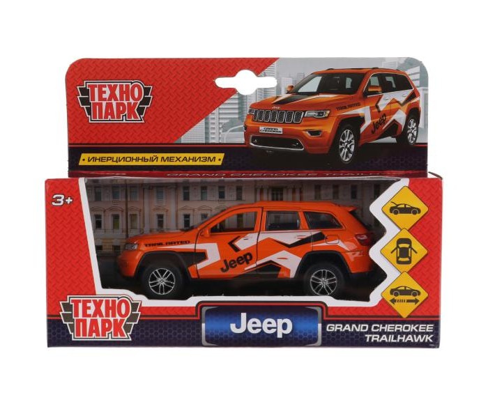 Машины Технопарк Машина Jeep Grand Cherokee спорт 12 см машина jeep grand cherokee серый 12см в к