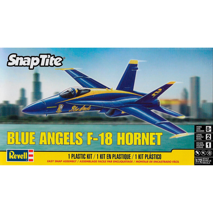 Revell Самолет Хорнет F-18 Голубые ангелы модели для сборки zvezda самолет су 25 7227п