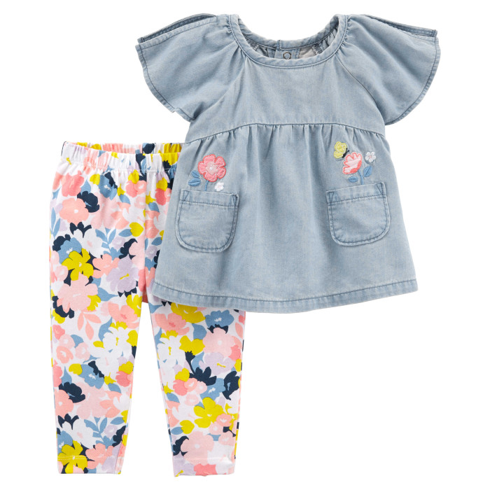 Комплекты детской одежды Carter's Комплект для девочки 16642710 комплекты детской одежды moi noi комплект для девочки mn5034