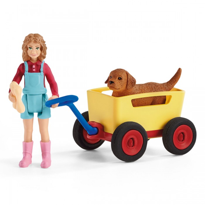 

Schleich Игровой набор Повозка для щенков, Игровой набор Повозка для щенков