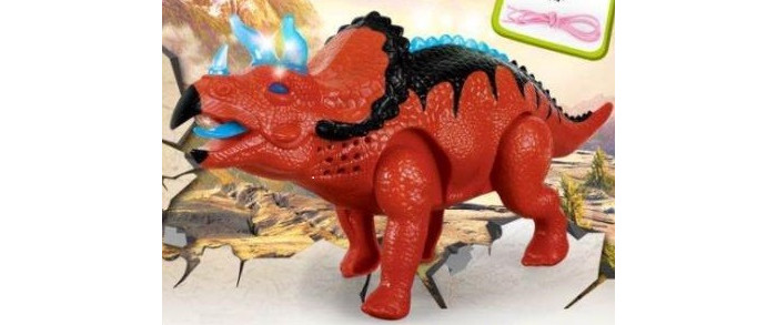 Интерактивная игрушка Russia Динозавр со светом и звуком A1341001Q-B - фото 1