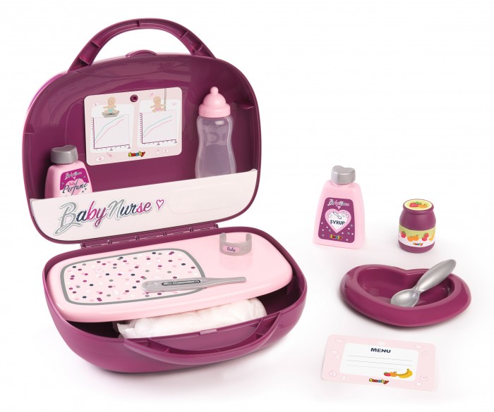  Smoby Baby Nurse Набор няни в чемоданчике - Фиолетовый