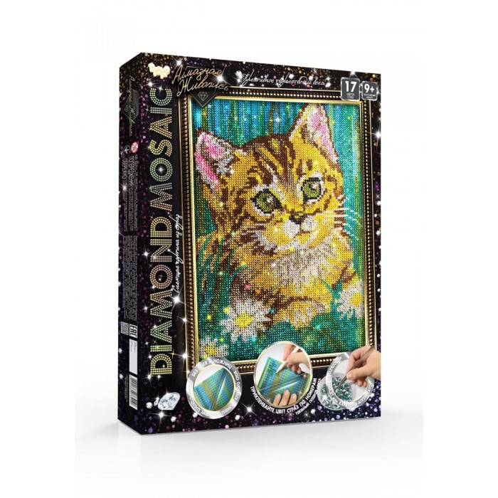 

Danko Toys Набор креативного творчества Diamond Mosaic малый Котёнок, Набор креативного творчества Diamond Mosaic малый Котёнок