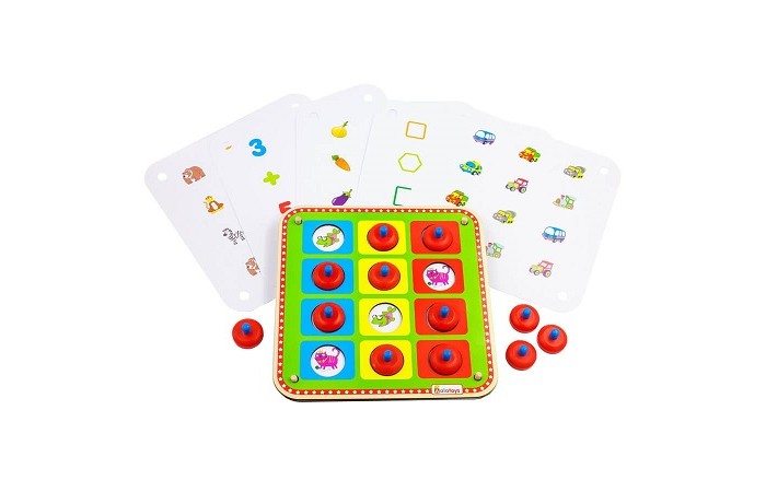 

Деревянная игрушка Alatoys Игра Мемори 21x21 см, Игра Мемори 21x21 см