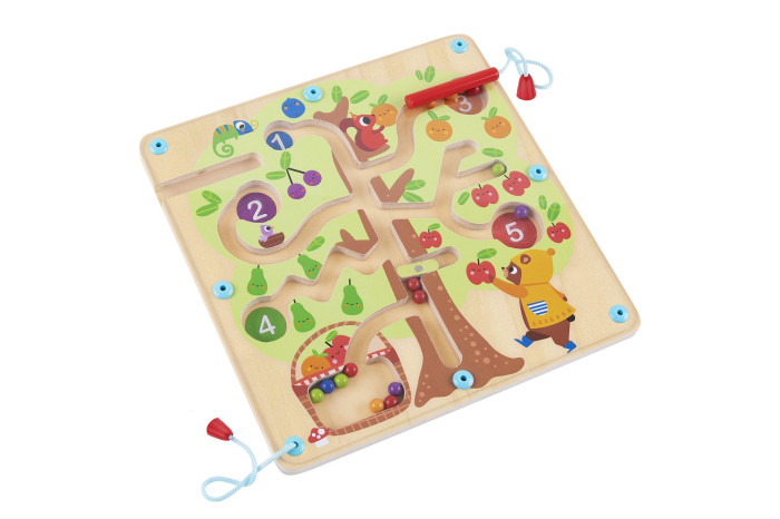 Деревянные игрушки Tooky Toy Лабиринт Дерево TH687 подходящая игра динозавров подходящая игрушка динозавра для укладки сортировки распознавания цветов обучающая игрушка для малышей дош