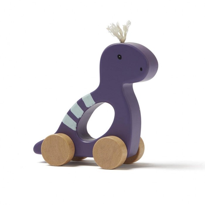 фото Деревянная игрушка kid's concept neo динозавр на колесах