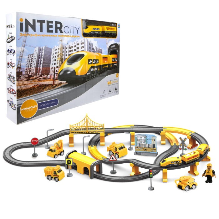 

1 Toy InterCity Megapolis набор Железная дорога Новостройка, InterCity Megapolis набор Железная дорога Новостройка