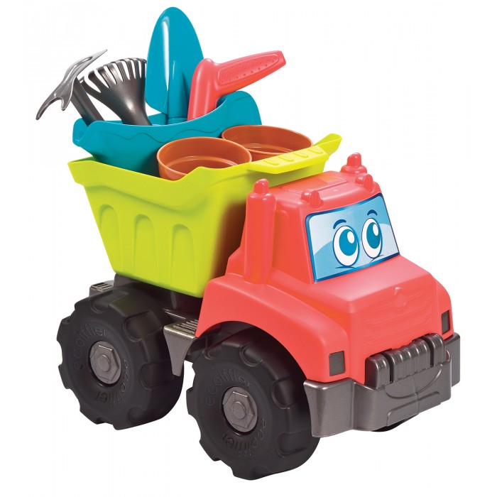 Игрушки в песочницу Ecoiffier Детский садовый грузовик с аксессуарами фотографии